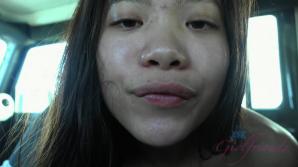 You fuck Vina in the car and she eats your cum.